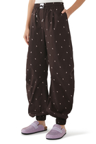 Long Logo Print Pants