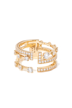 Avenues Diamond Ring in 18kt Yellow Gold