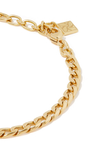 Vinatge Chain Bracelet, 18k Gold & Emerald