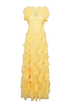 Genevieve Ruffle Gown