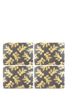 Etched Leaves Placemats, Set of 4