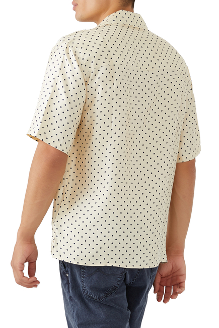 Polka Dot Camp Collar Shirt