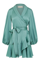 Kennedy Long Sleeve Wrap Mini Dress