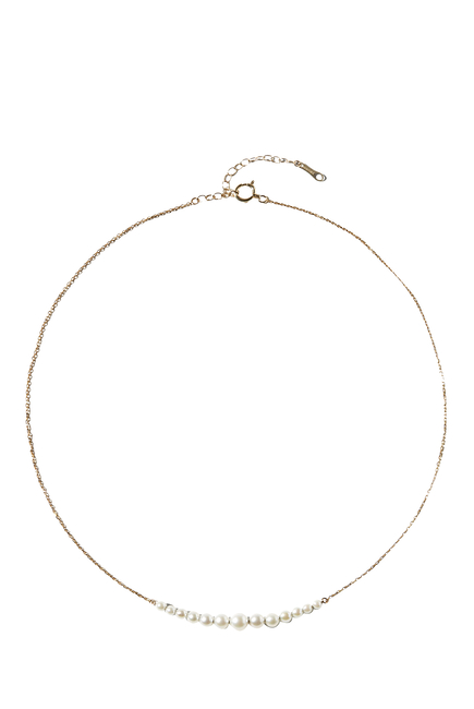 Sea Of Beauty Cascading Chain Necklace, 14K Yellow Gold & Pearls