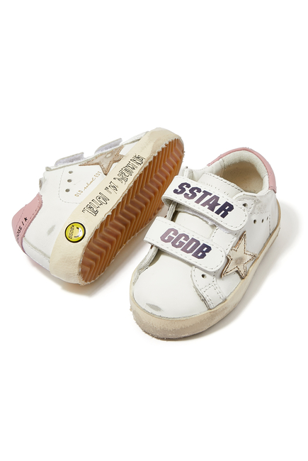 Kids Old School Leather Sneakers