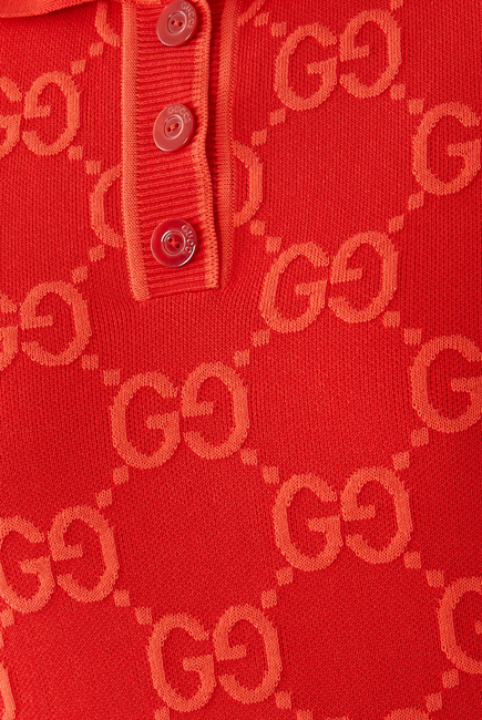 GG Cotton Polo Dress