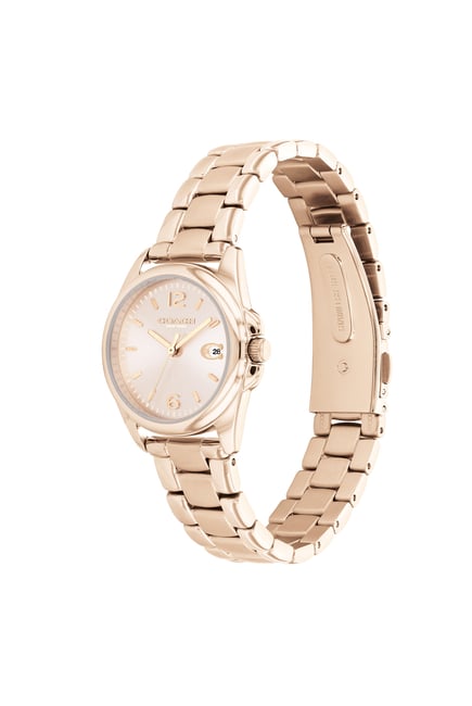 Greyson Rose-Tone IP Watch with Rose-Tone Sunray Dial, 28mm