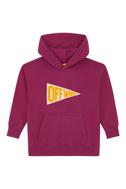 Kids Flag Logo Cotton Hoodie