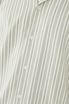 Cabana Stripe Short-Sleeve Button Down Shirt