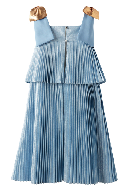 Kids Pleated Trapeze Dress