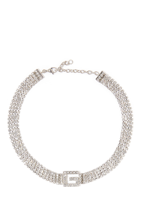 Crystal Square G Necklace