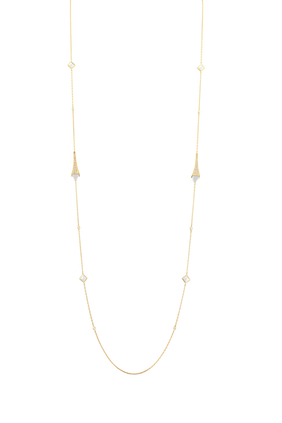 Cleo Luxe Long Chain Full Diamond Necklace