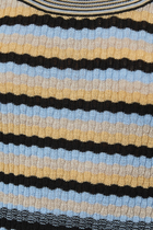 Leenda Striped Wool Top