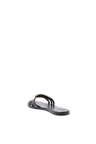 Strappy Shell Sandals:BLK:36