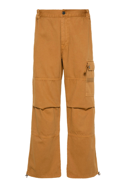 Solid Canvas Cargo Pants