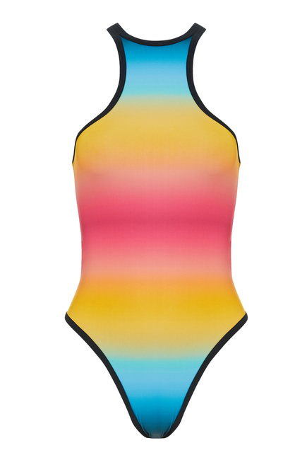 Sunset Ombre Print One Piece
