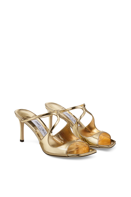 Anise 75 Metallic Leather Sandals