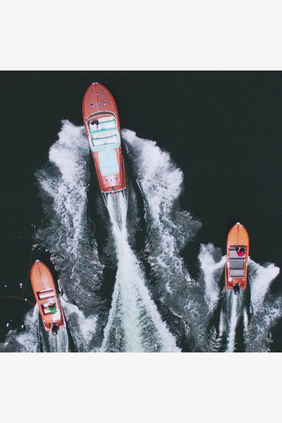 Riva Speedboats Framed Print