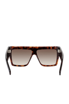 Tortoiseshell D Frame Sunglasses