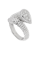 Serpent Bohème S Motif Diamond Ring, 18k White Gold & Diamonds