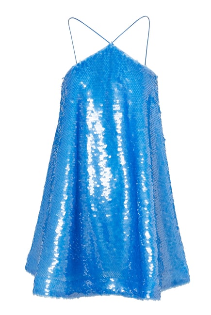 Shana Sequin Halter Dress
