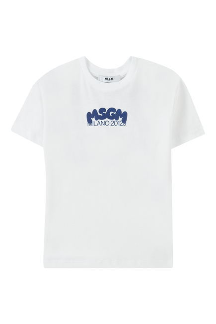 Kids Jersey Logo Cotton T-Shirt