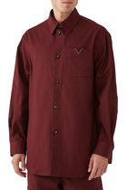 V-Detail Long-Sleeve Shirt