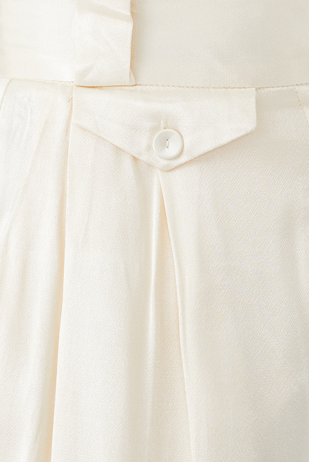 La Lune High Waisted Tailored Pant | Cream | Pants | Shona Joy