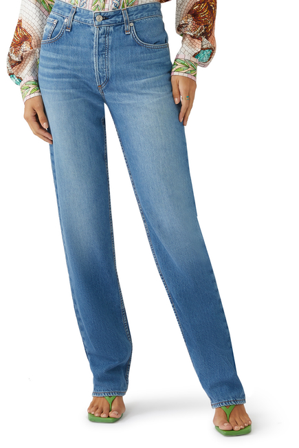 Buy Rag And Bone Piper Low-Rise Straight-Leg Hermosa Jeans for Womens |  Bloomingdale's UAE