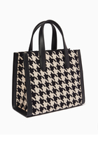 manhattan houndstooth small tote - Kate Spade