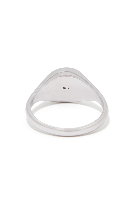 Empire Signet Ring, Sterling Silver