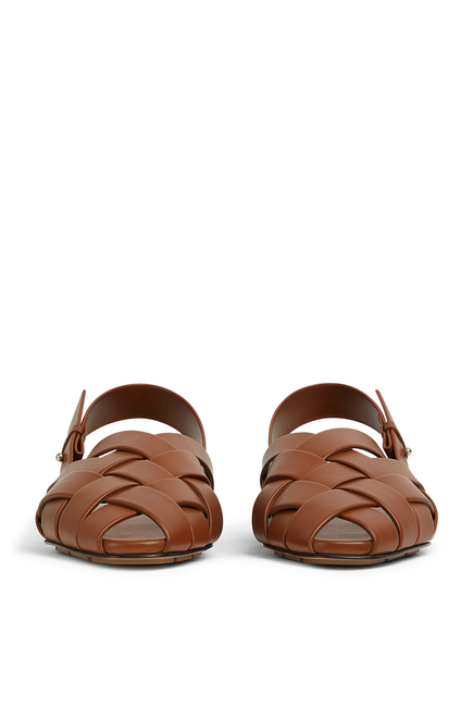 Buy Bottega Veneta Alfie Leather Slippers for Mens | Bloomingdale's UAE