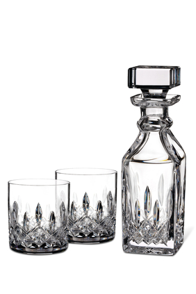 Waterford Lismore Connoisseur Square Decanter and Tumbler Set