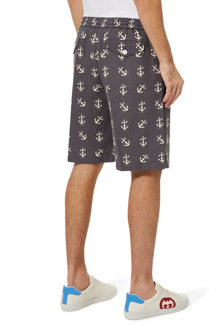 Anchor Print Shorts