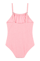 Kids Embossed Logo One-Piece Swimsuit