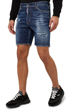 Marine Denim Shorts