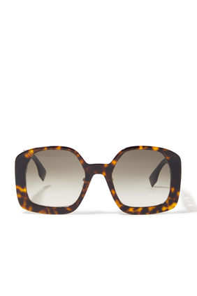O’Lock Square Tortoise Shell Sunglasses