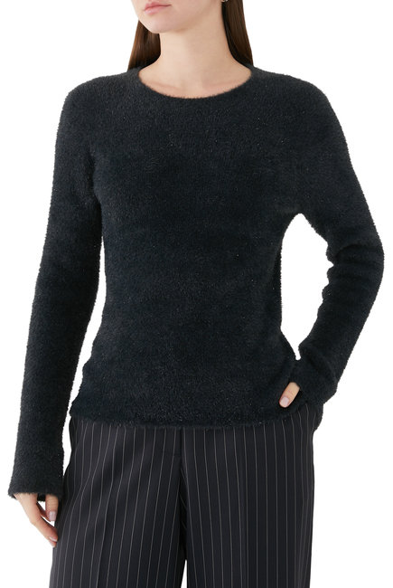 Lurex Eyelash Pullover Sweater