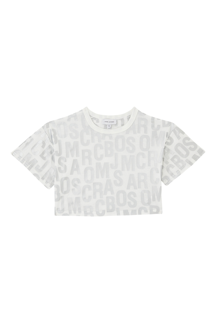 Kids Logo Print Cropped T-Shirt