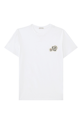 Double Logo Cotton T-Shirt
