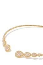 Serpent Bohème multi-motif choker, paved with diamonds, in yellow gold