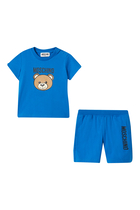 Kids Teddy Logo Short Set