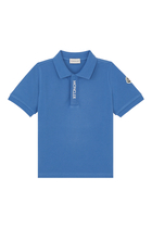 Kids Logo Placket Polo Shirt