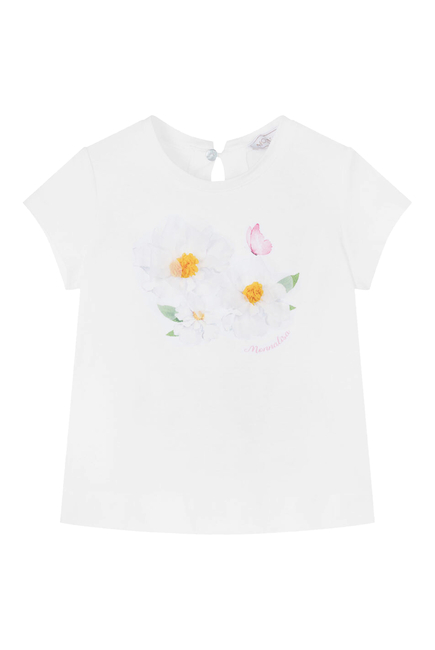 Kids Cotton Floral T-Shirt