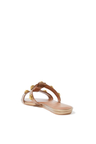 Octavia Leather Flat Sandals