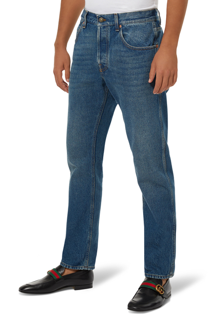 Gucci Tapered washed jeans