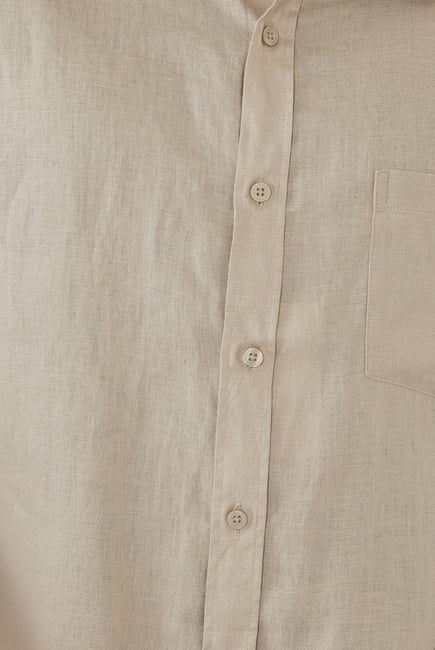 Short-Sleeve Linen Shirt