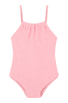 Kids Embossed Logo One-Piece Swimsuit