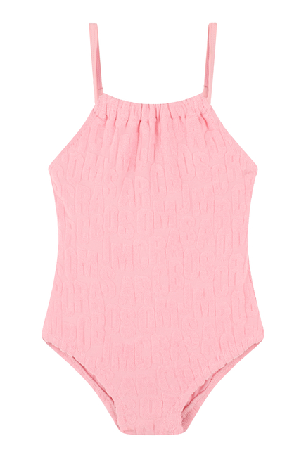 Kids Embossed Logo One-Piece Swimsuit