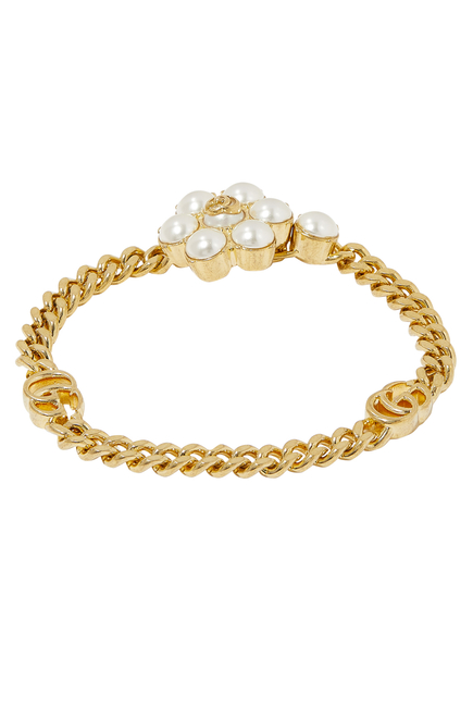 Pearl Double G Bracelet